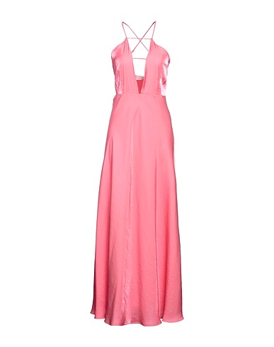 SOLOTRE Long dress Magenta 68% Viscose, 32% Polyester
