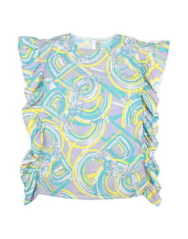 PUCCI Vestidos Azul turquesa 100% Algodón, Nácar