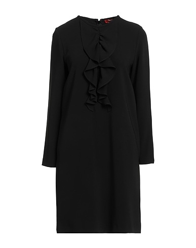 MAX MARA STUDIO Kurzes Kleid Schwarz 71% Triacetat, 29% Polyester