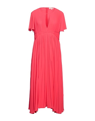 MICHAEL MICHAEL KORS Long dress Coral 55% Recycled polyester, 45% Polyester