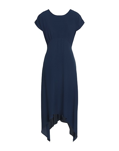 GRIFONI Midi dress Midnight blue 69% Acetate, 31% Silk