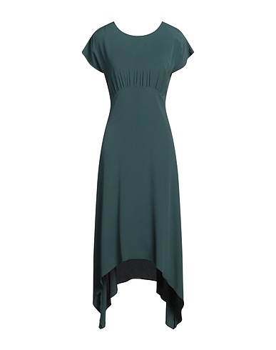 GRIFONI Vestito midi Verde scuro 69% Acetato, 31% Seta