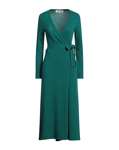 DIANE VON FURSTENBERG Vestito da cerimonia Verde smeraldo 72% Lana, 28% Cachemire