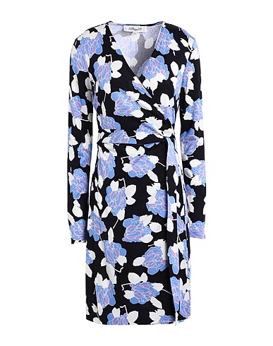 DIANE VON FURSTENBERG Midi-Kleid Hellblau 100% Seide