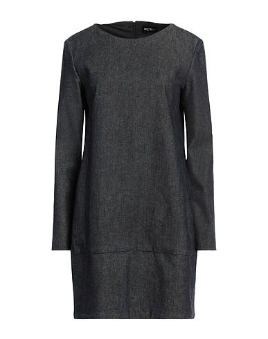 DONDUP Denim dress Blue 92% Cotton, 6% Cashmere, 2% Elastane