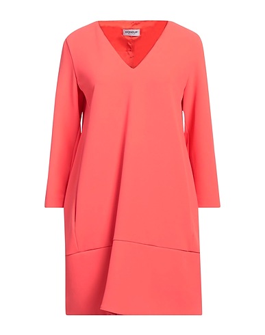 DONDUP Short dress Coral 96% Polyester, 4% Elastane