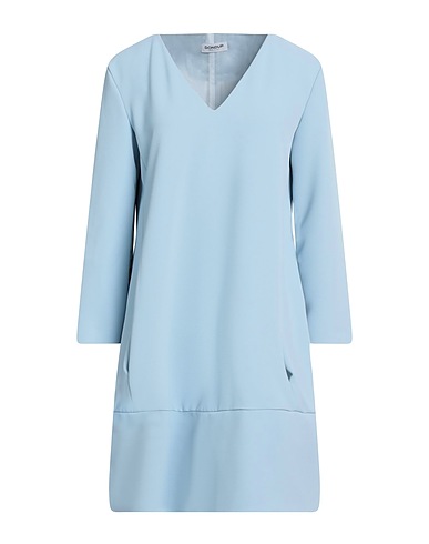 DONDUP Vestito corto Celeste 96% Poliestere, 4% Elastan
