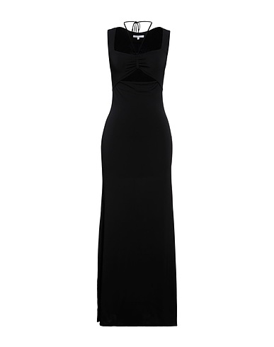 PATRIZIA PEPE Long dress Black 76% Acetate, 19% Polyamide, 5% Elastane