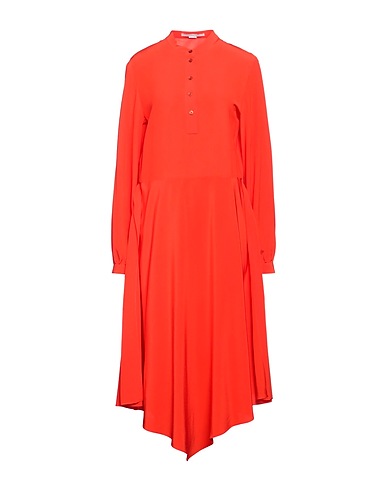 STELLA McCARTNEY Vestito in Seta Rosso 100% Seta