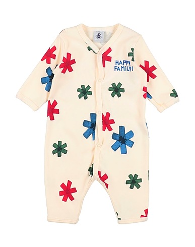PETIT BATEAU Baby jumpsuit  Cream 100% Cotton