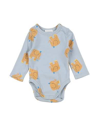 BOBO CHOSES Baby bodysuit Slate blue 95% Organic cotton, 5% Elastane