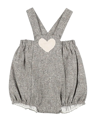 LA STUPENDERIA Baby jumpsuit Grey 48% Virgin Wool, 29% Polyamide, 23% Silk