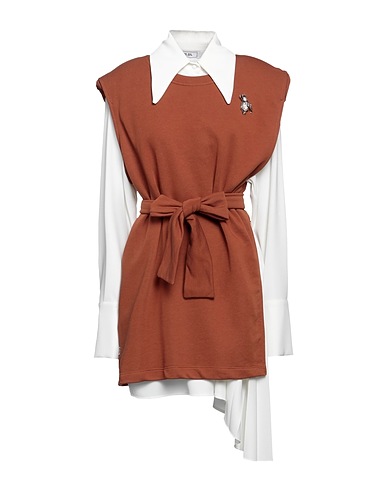 JIJIL Short dress Brown 88% Cotton, 12% Polyester