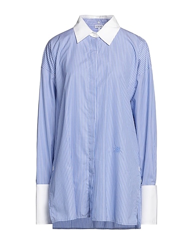 LOEWE Striped shirt Azure 100% Cotton