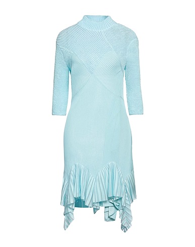 GIVENCHY Short dress Sky blue 74% Viscose, 22% Polyamide, 3% Polyester, 1% Elastane