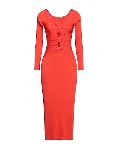 CULT GAIA Midi dress Rust 100% Viscose