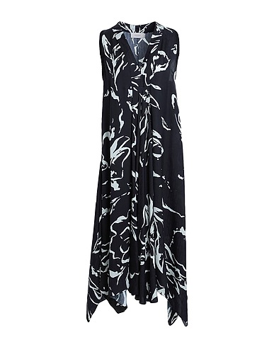 AGNONA Midi dress Midnight blue 68% Viscose, 32% Silk, Cotton
