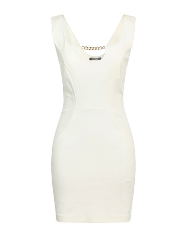 CRISTINAEFFE Short dress White 68% Viscose, 27% Polyamide, 5% Elastane