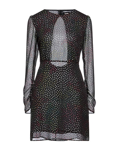 DESIGUAL Short dress Black 100% Polyester, Recycled fibers