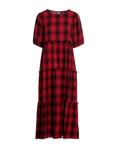 DESIGUAL Midi-Kleid Rot 100% Baumwolle