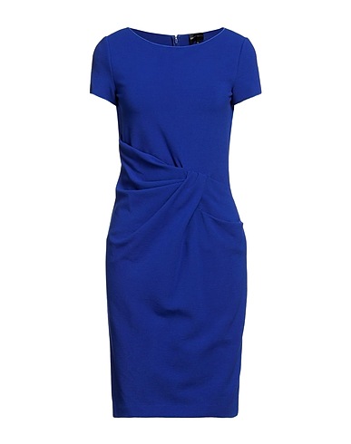 EMPORIO ARMANI Sheath dress Bright blue 74% Viscose, 23% Polyamide, 3% Elastane