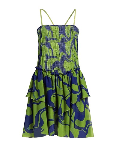 CRISTINAEFFE Short dress Green 100% Polyester