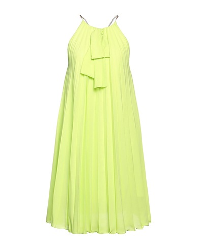 CRISTINAEFFE Short dress Lime green 100% Polyester
