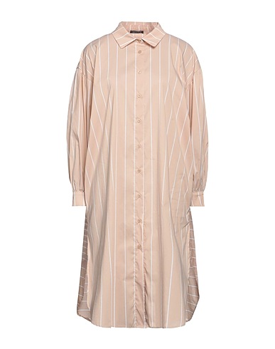 CRISTINAEFFE Striped shirt Beige 68% Cotton, 30% Nylon, 2% Elastane