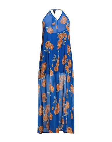 CRISTINAEFFE Long dress Bright blue 100% Polyester