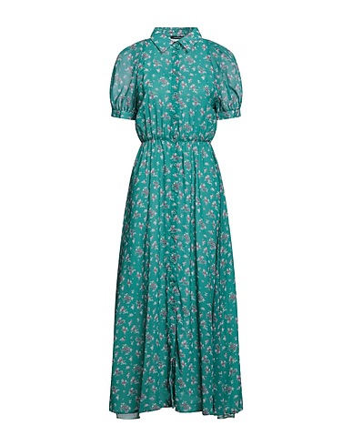 CRISTINAEFFE Long dress Green 100% Polyester