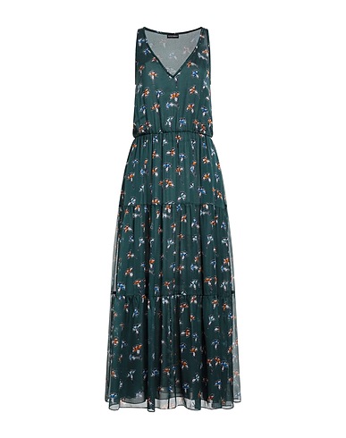 EMPORIO ARMANI Long dress Dark green 100% Silk