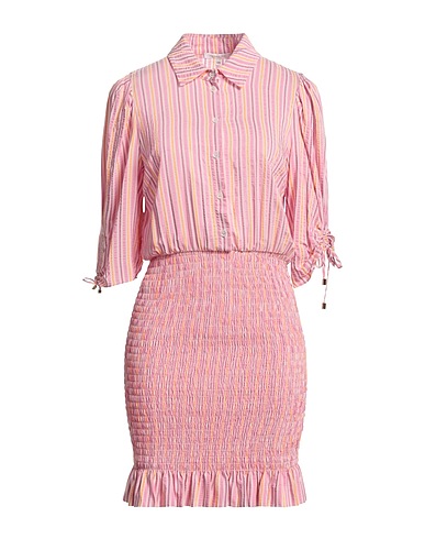 PATRIZIA PEPE Short dress Pink 98% Viscose, 1% Polyester, 1% Silk