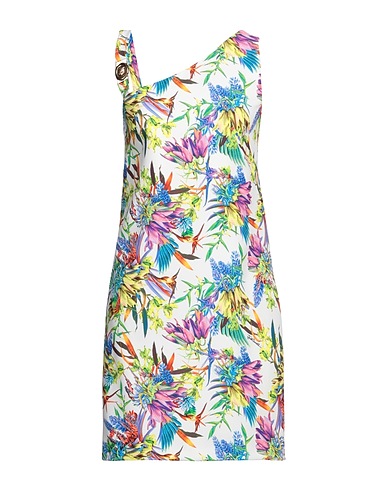 JUST CAVALLI Short dress Ivory 90% Polyester, 10% Elastane