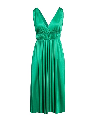 P.A.R.O.S.H. Vestito midi Verde 80% Acetato, 20% Poliestere