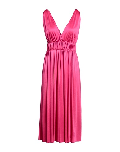 P.A.R.O.S.H. Vestido midi FUCSIA 80% Acetato, 20% Poliéster