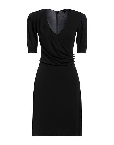 EMPORIO ARMANI Short dress Black 96% Viscose, 4% Elastane