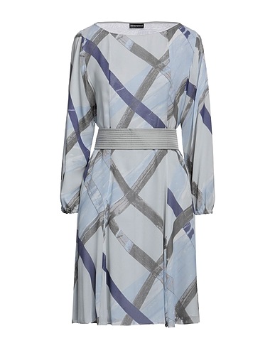 EMPORIO ARMANI Short dress Grey 100% Silk, Polyester