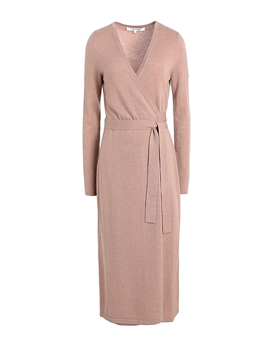 DIANE VON FURSTENBERG Midi dress Camel 72% Wool, 28% Cashmere