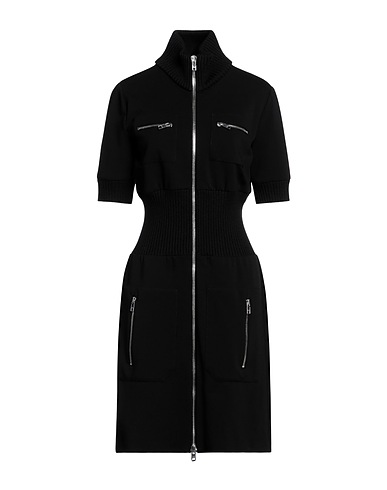 GUCCI Midi-Kleid Schwarz 75% Viskose, 17% Polyamid, 8% Elastan