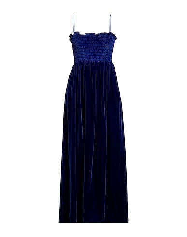 GUCCI Langes Kleid Königsblau 80% Viskose, 20% Seide