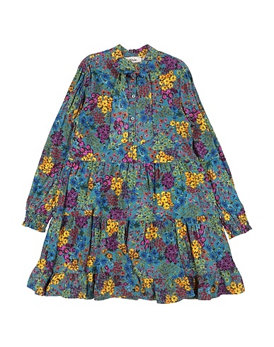 DIXIE Dress VERDE PETROLIO 100% Viscose