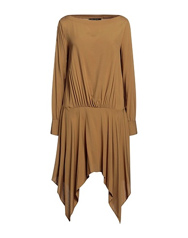 MANILA GRACE Short dress Military green 100% Viscose