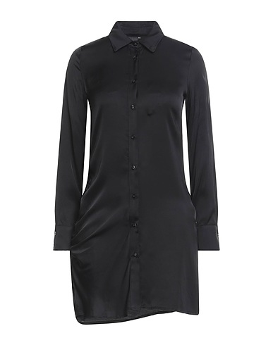 MANILA GRACE Shirt dress Black 100% Viscose