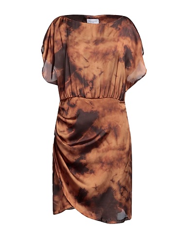 GAëLLE Paris Short dress Rust 100% Polyester