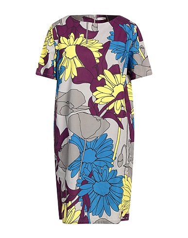 ROSSOPURO Short dress Purple 100% Cotton
