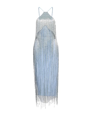 THE ATTICO Long dress Sky blue 100% Polyamide