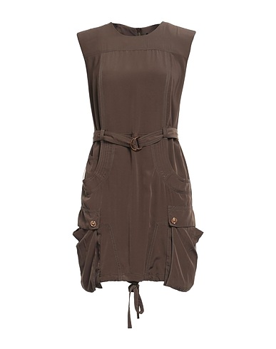 VERSACE Short dress Military green 100% Polyester