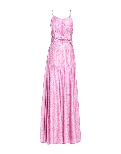 GAëLLE Paris Long dress Pink 100% Viscose, Polyester