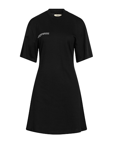 PANGAIA Vestito corto Nero 80% Cotone organico, 20% SeaCell™