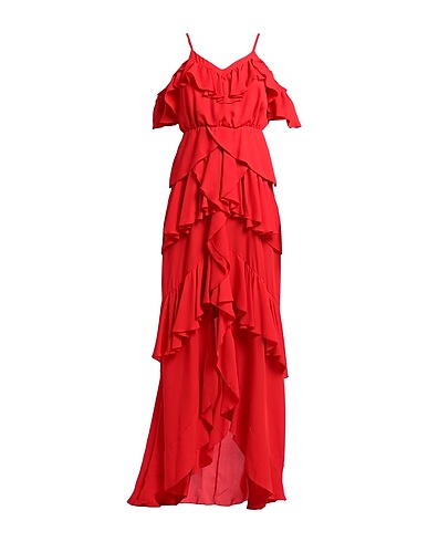 CRISTINAEFFE Long dress Red 100% Polyester